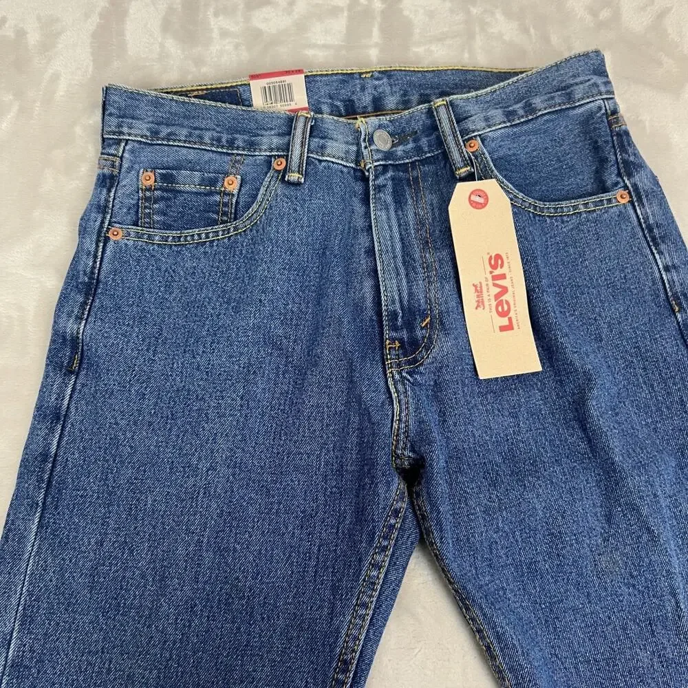 Levis 505 Jeans Mens 30 Straight Leg Rework Altered Hem Upcycling Project‎ READ